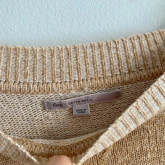 GAP Wool Blend Scoop Neck Sweater Size XS - Picture 3 of 5